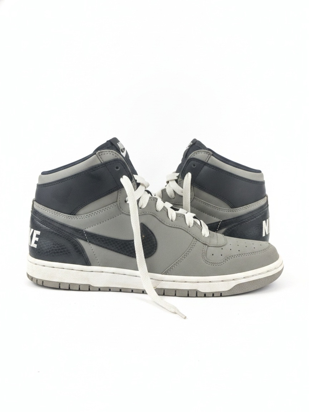 Nike High-Top Sneakers in Gray and Black mens 8.5